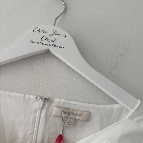 FAVORITE DAUGHTER Catherine White Flare Dress L - Picture 7 of 9